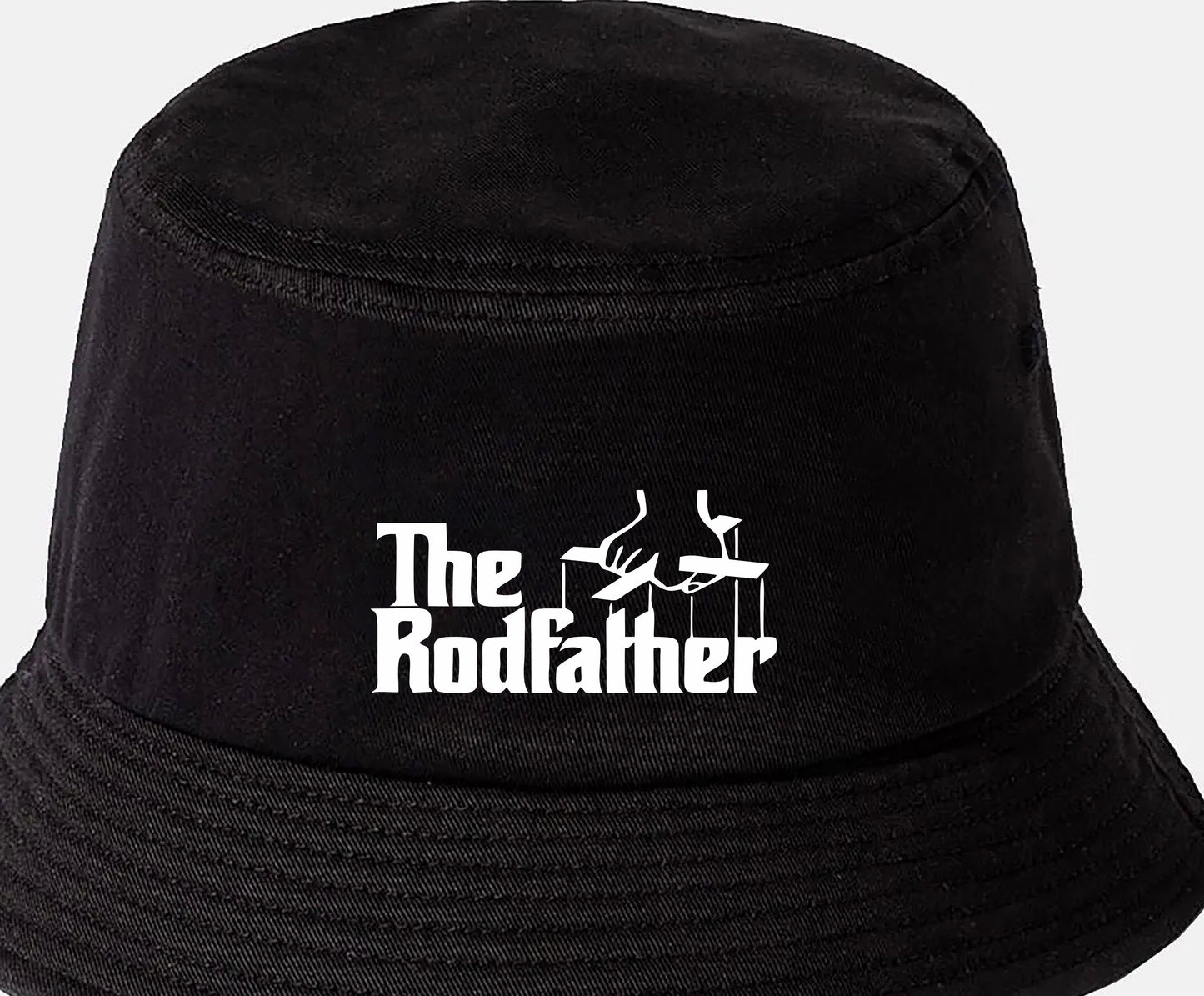 The Rodfather Bucket Hat Fishing Anglers Gift for Men