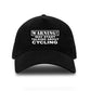 Warning May Talk About Cycling Baseball Cap Sport Lovers Gift For Men & Ladies