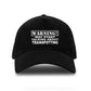 Warning May Talk About Trainspotting Baseball Cap Hobby Gift For Men & Ladies