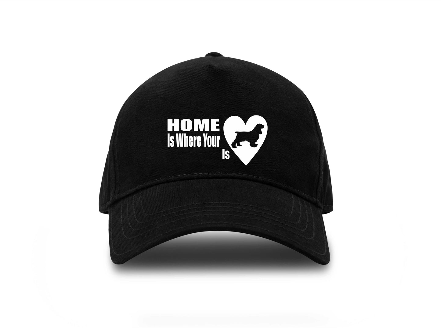 Home Is Where Cocker Spaniel Is Baseball Cap Dog Lovers Gift For Men & Ladies