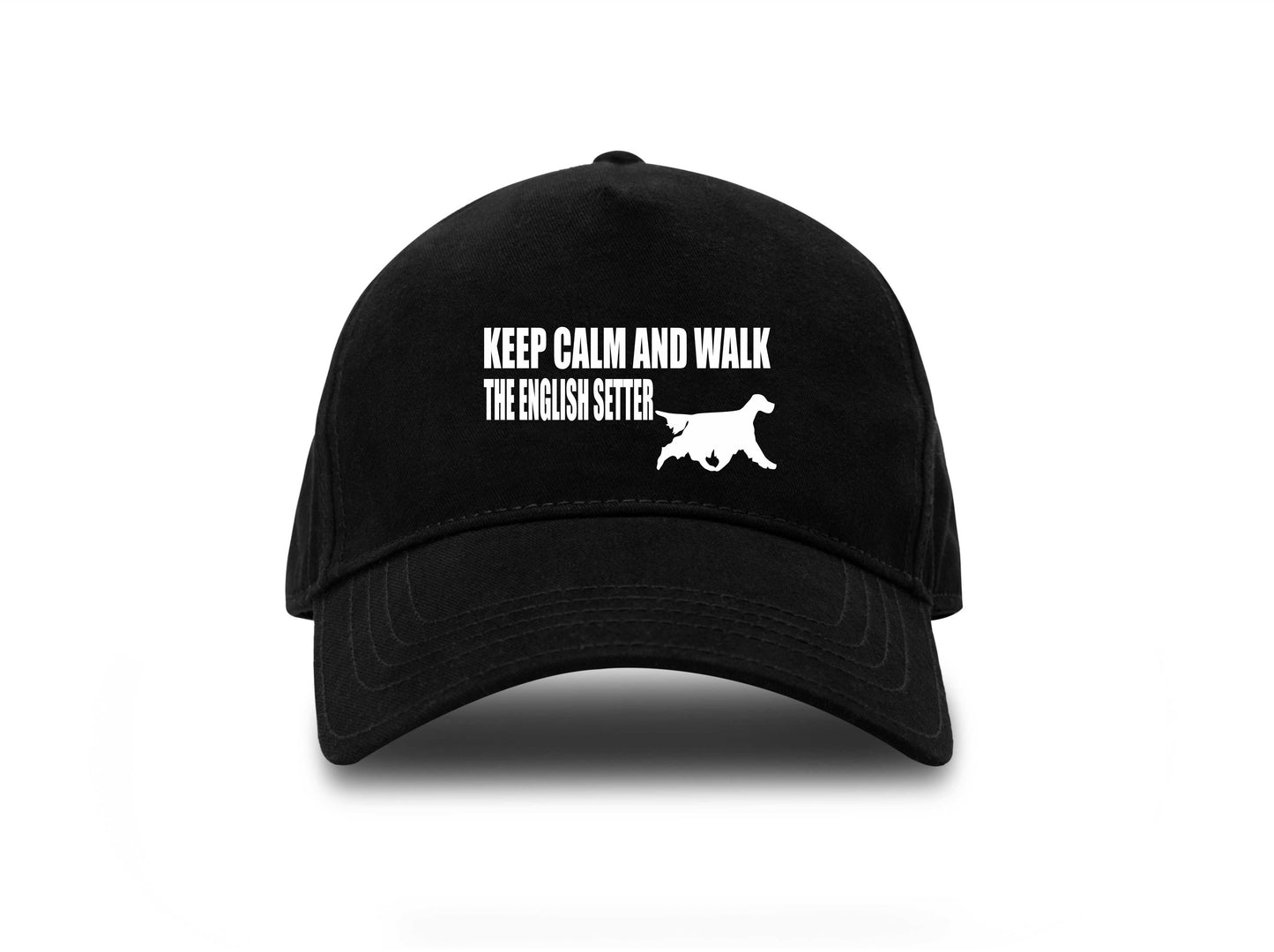 Keep Calm & Walk English Setter Baseball Cap Dog Lovers Gift For Men & Ladies