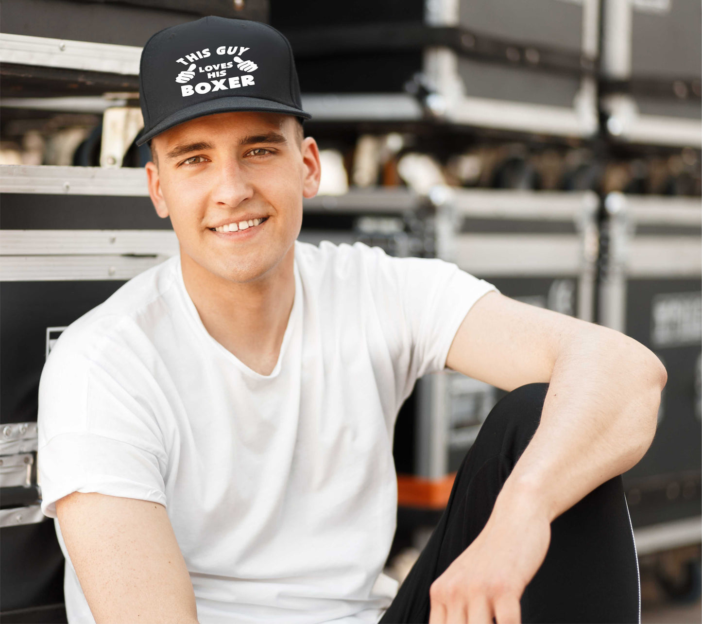 This Guy Loves His Boxer Baseball Cap Dog Lover Birthday Gift For Men