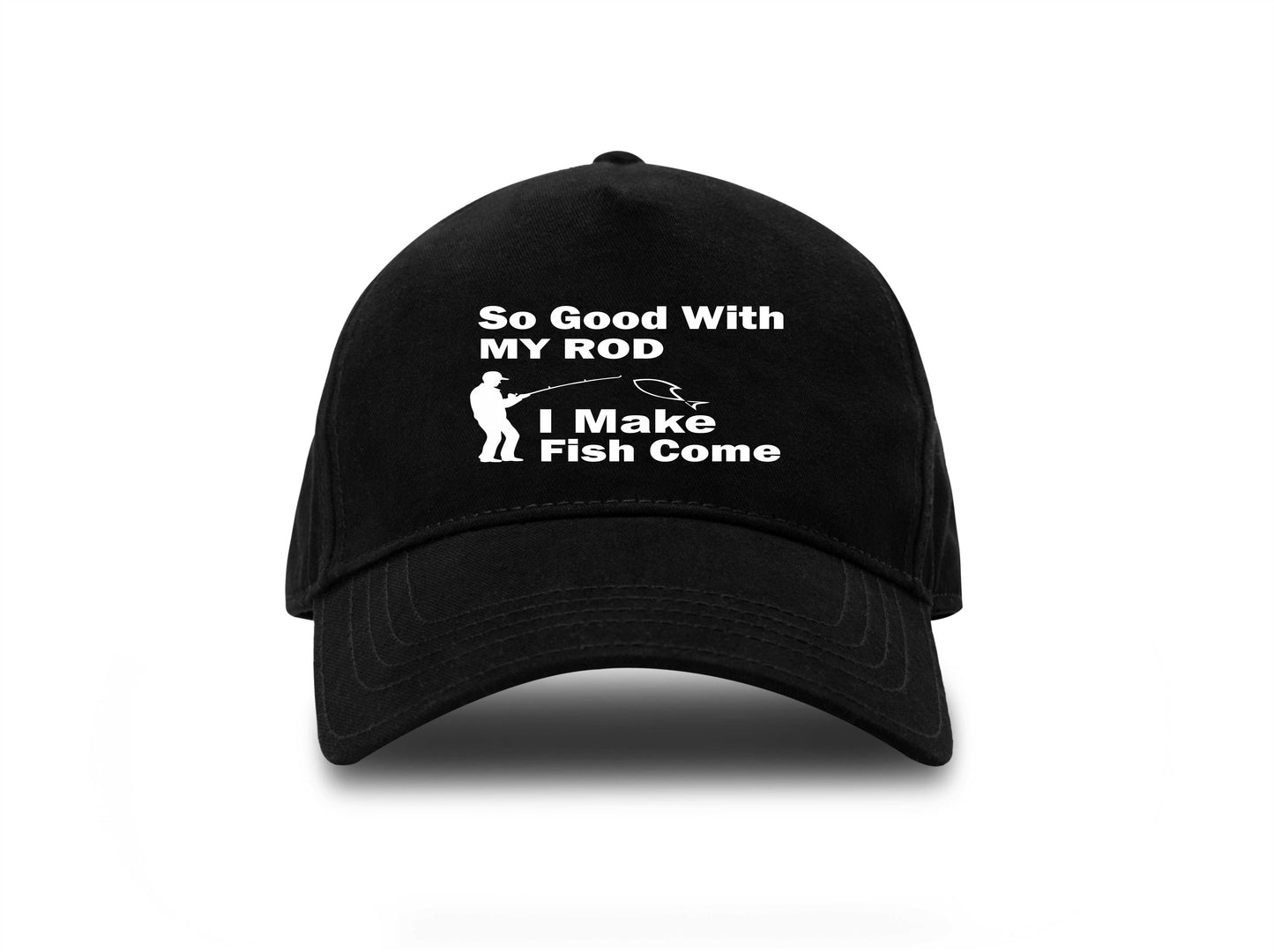 So Good With My Rod Baseball Cap Fishing Birthday Gift For Men & Ladies