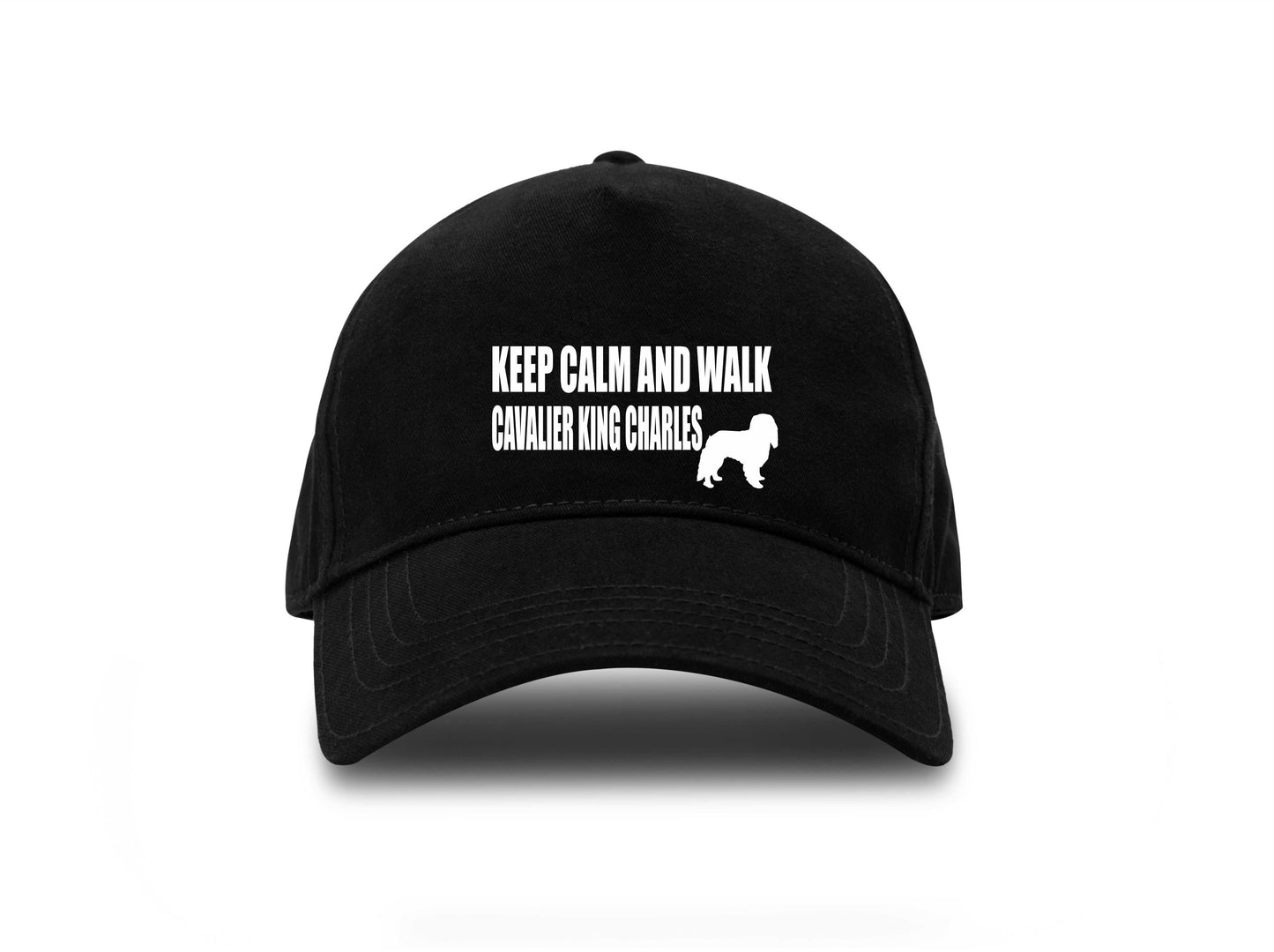 Keep Calm Walk King Charles Spaniel Baseball Cap Dog Lovers Gift Men & Ladies