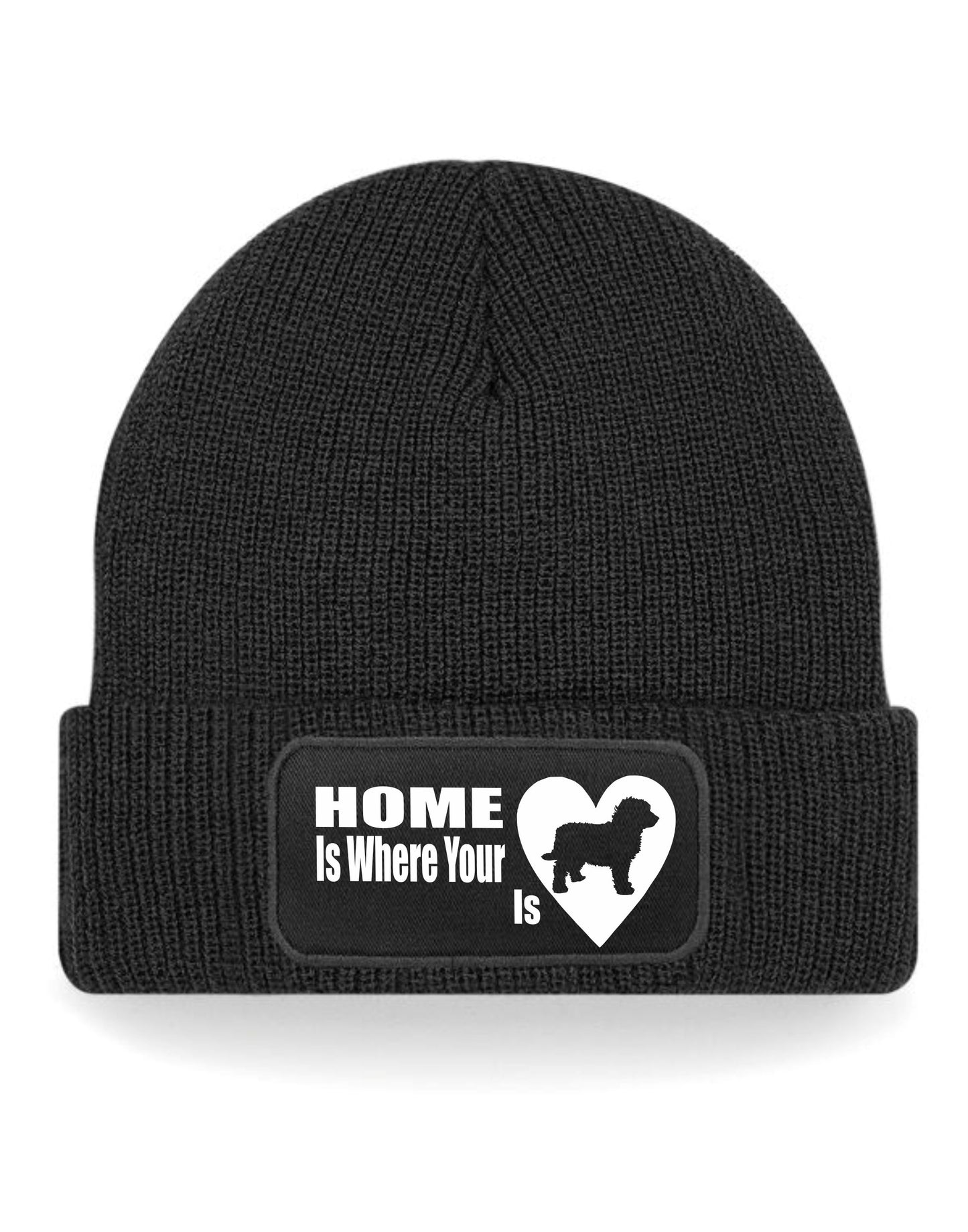 Home Is Where The Cockapoo Is Beanie Hat Dog Lovers Gift For Men & Ladies