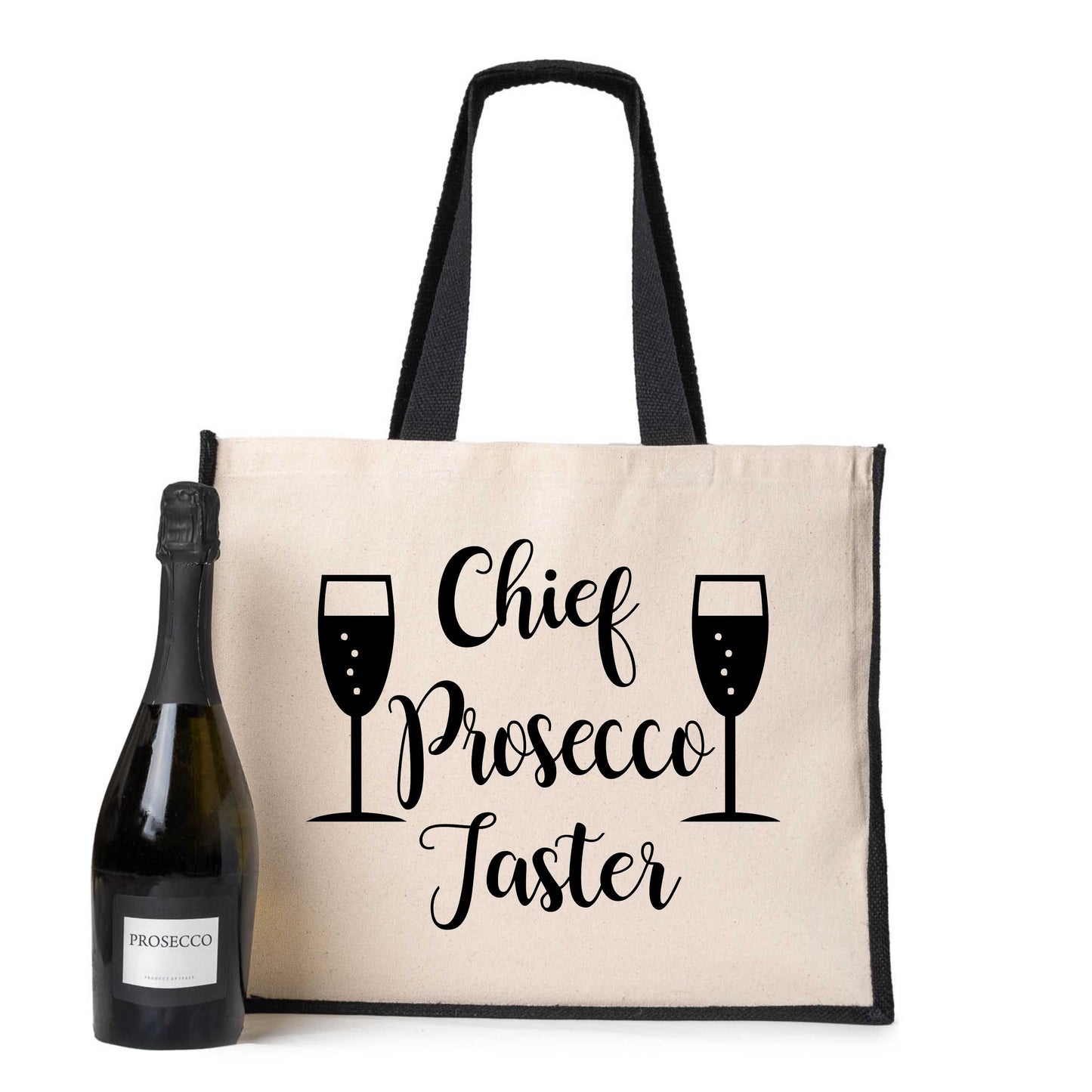 Chief Prosecco Taster Tote Bag Birthday Ladies Canvas Shopper
