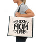 Best Mom Ever Tote Bag Mother's Day Birthday Gift Ladies Canvas Shopper
