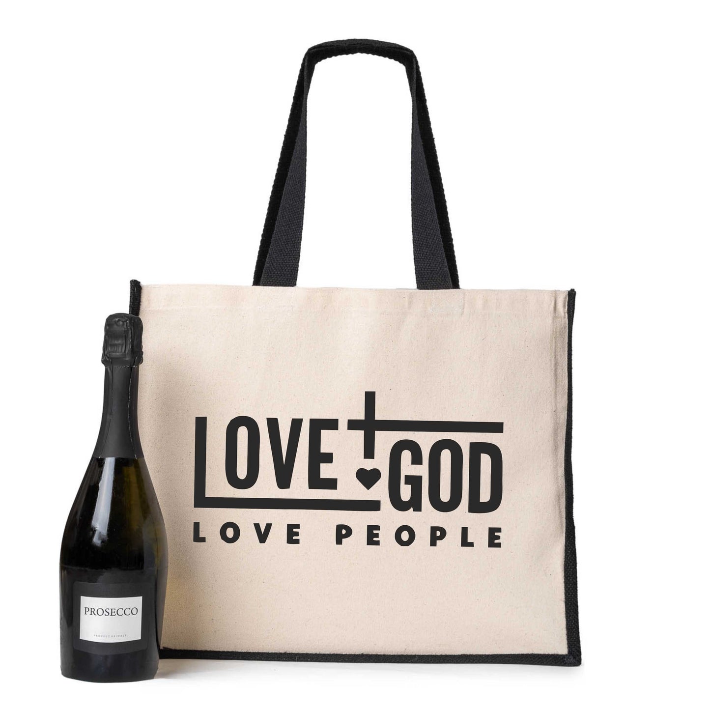 Love God Tote Bag Church Religion Gift Ladies Canvas Shopper