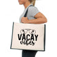 Vacay Vibes Beach Tote Bag Holiday Great For Travel Ladies Canvas Shopper