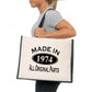 Made In 1974 Tote Bag 50th Birthday Gift Age 50 Ladies Canvas Shopper