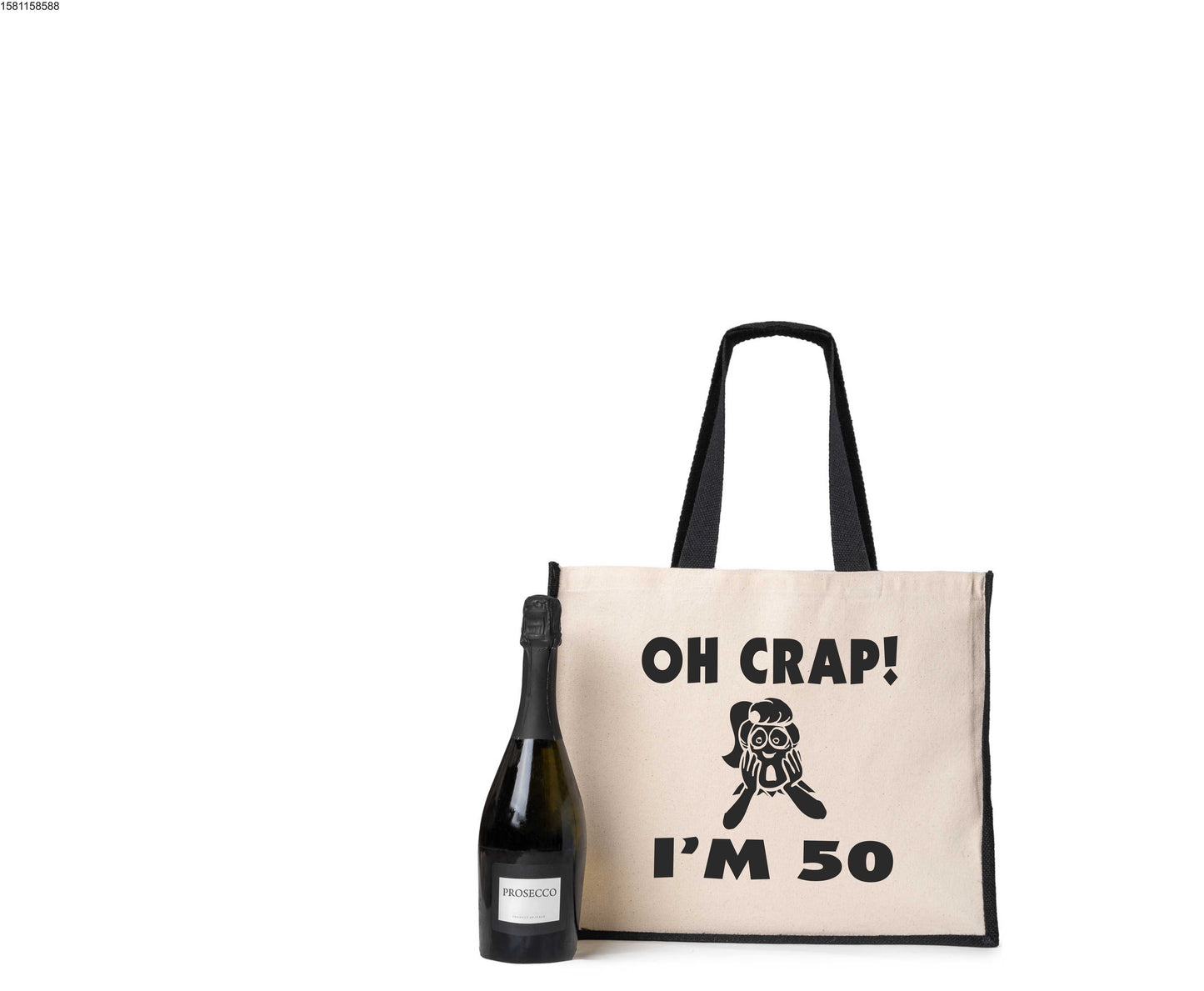 Oh Crap I'm 50 Tote Bag 50th Birthday Ladies Canvas Shopper