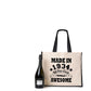 90th Birthday Made In 1934 Tote Bag Age 90 Birthday Ladies Canvas Shopper