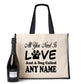 Personalised Love & Dog Tote Bag Any Name Dog lovers Ladies Canvas Shopper