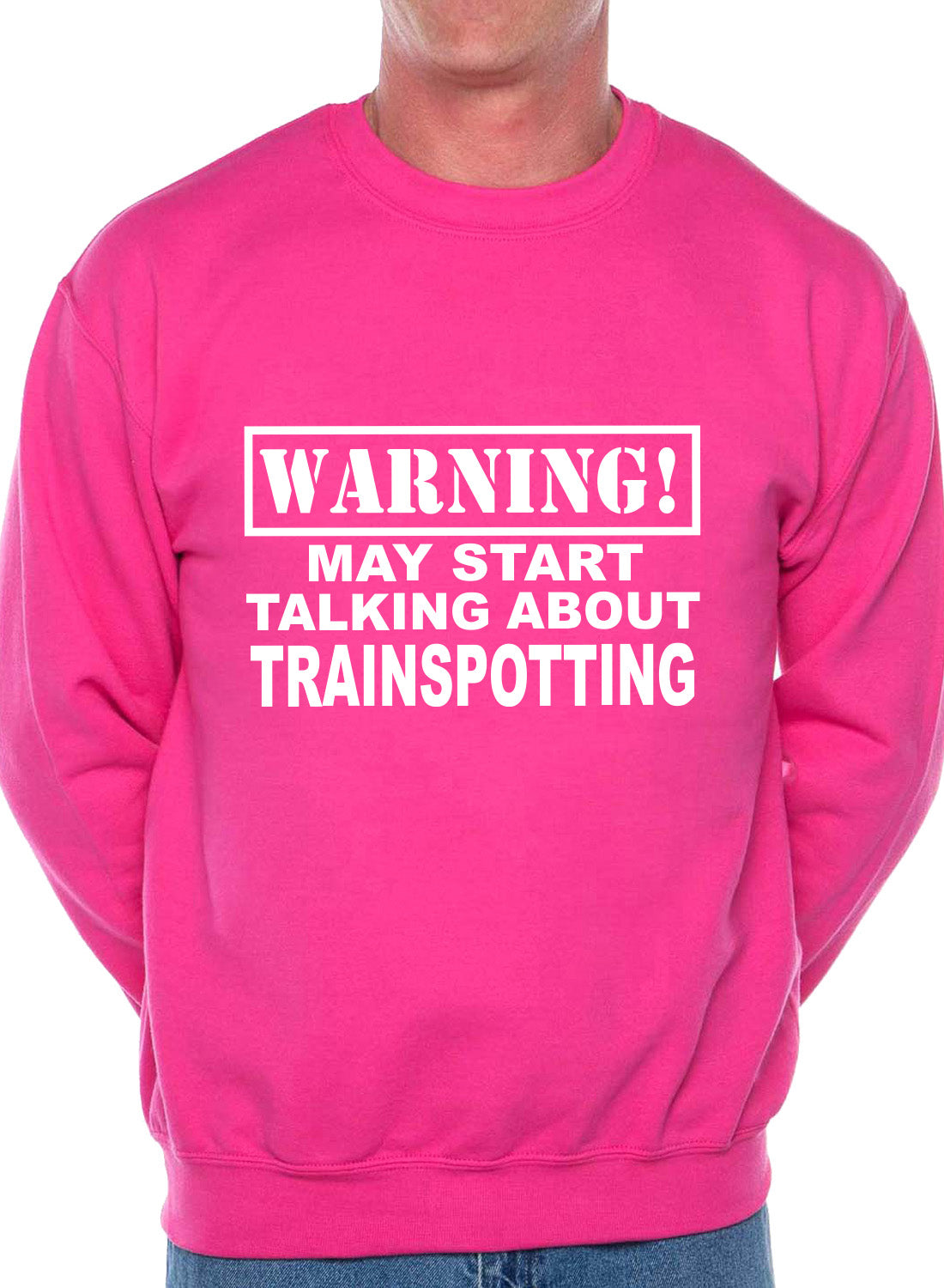 Warning May Talk About Trainspotting Steam Trains Sweatshirt