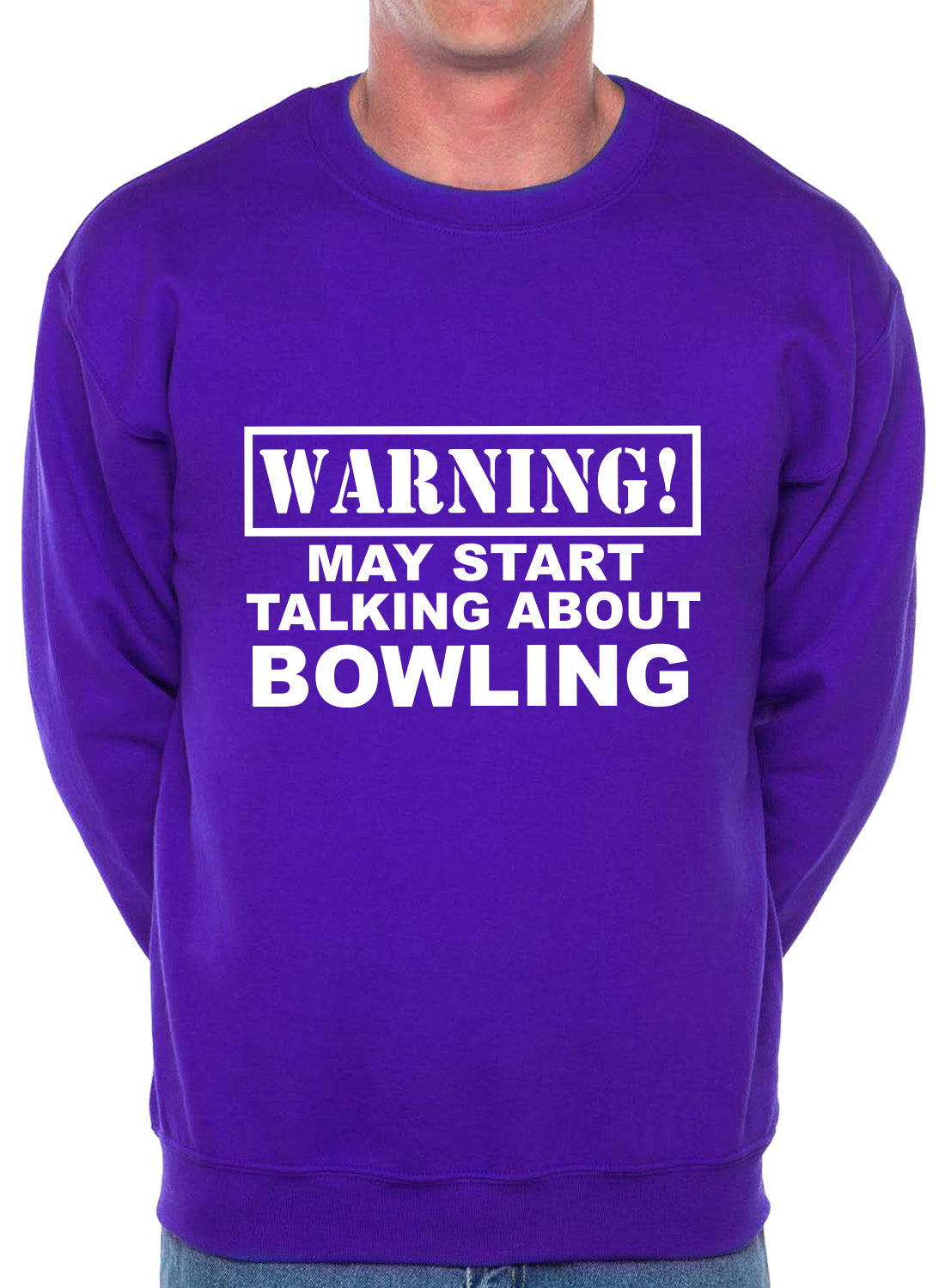 Warning May Talk About Bowling Crown Green Sweatshirt