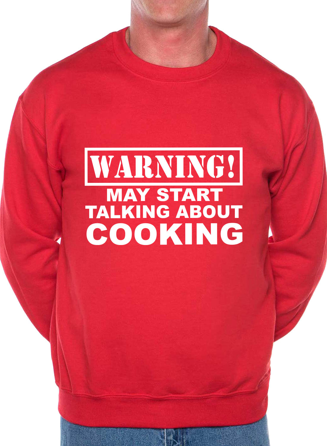 Warning May Talk About Cooking Chef Sweatshirt