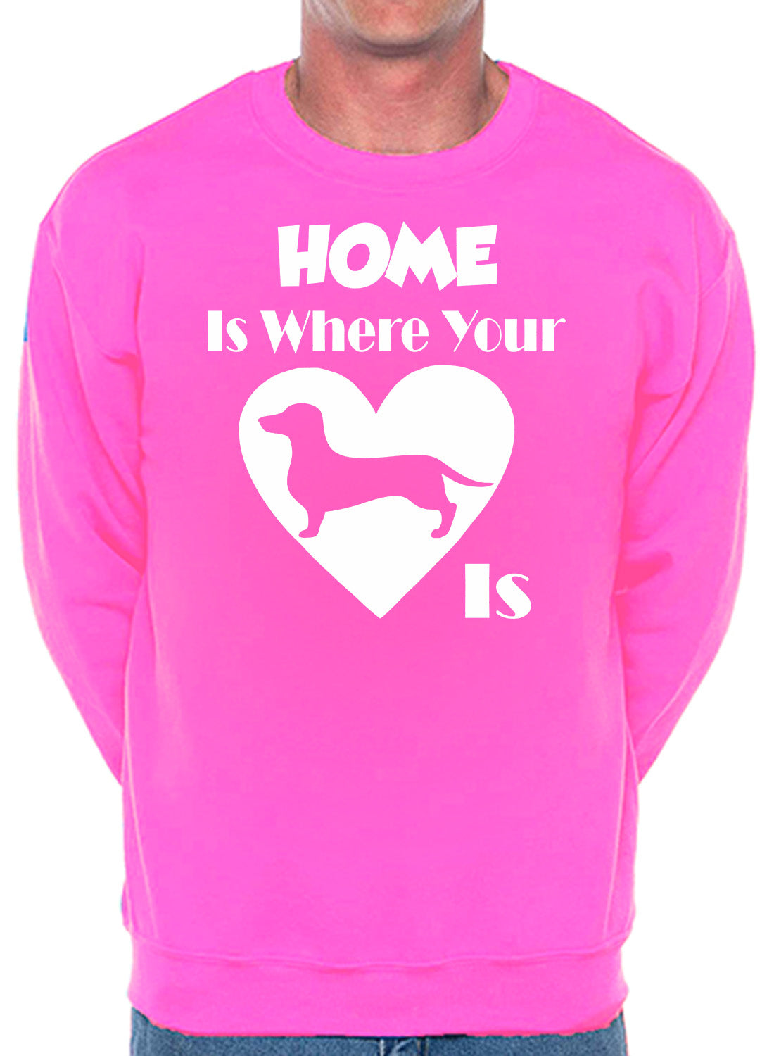 Home Is Where The Daschund Is Dog Lover Unisex Sweatshirt