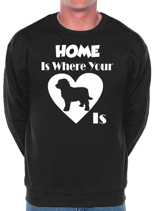 Home Is Where The Cockapoo Is Dog Lover Unisex Sweatshirt