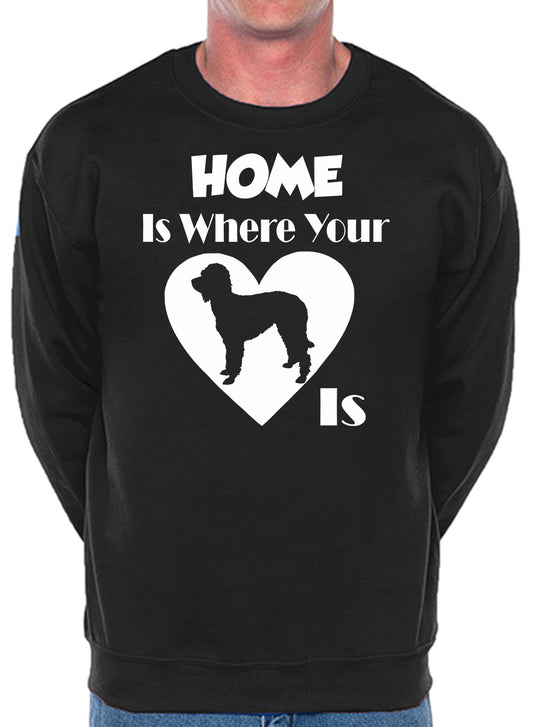 Home Is Where Labradoodle Is Dog Lover Unisex Sweatshirt