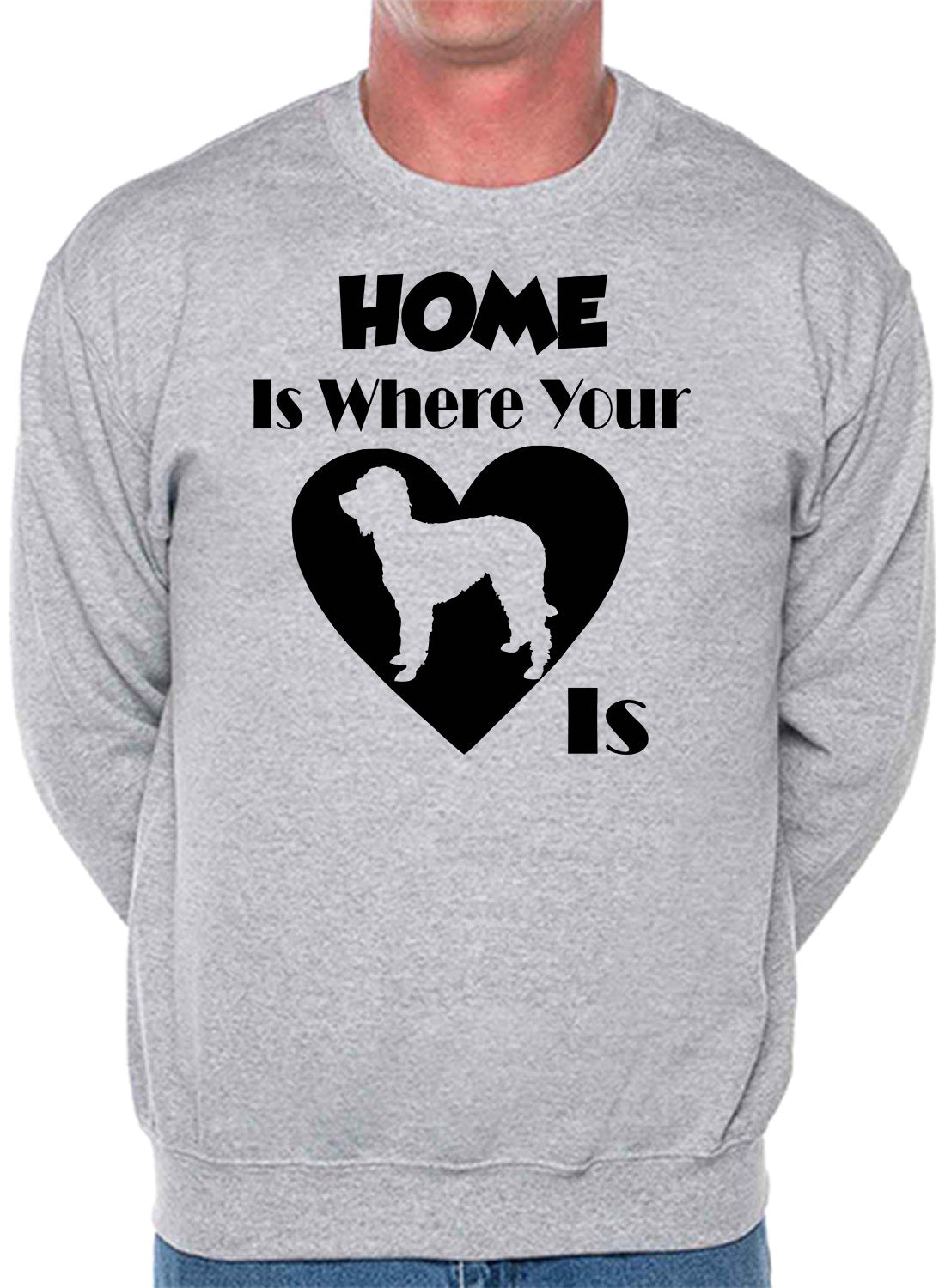 Home Is Where Labradoodle Is Dog Lover Unisex Sweatshirt