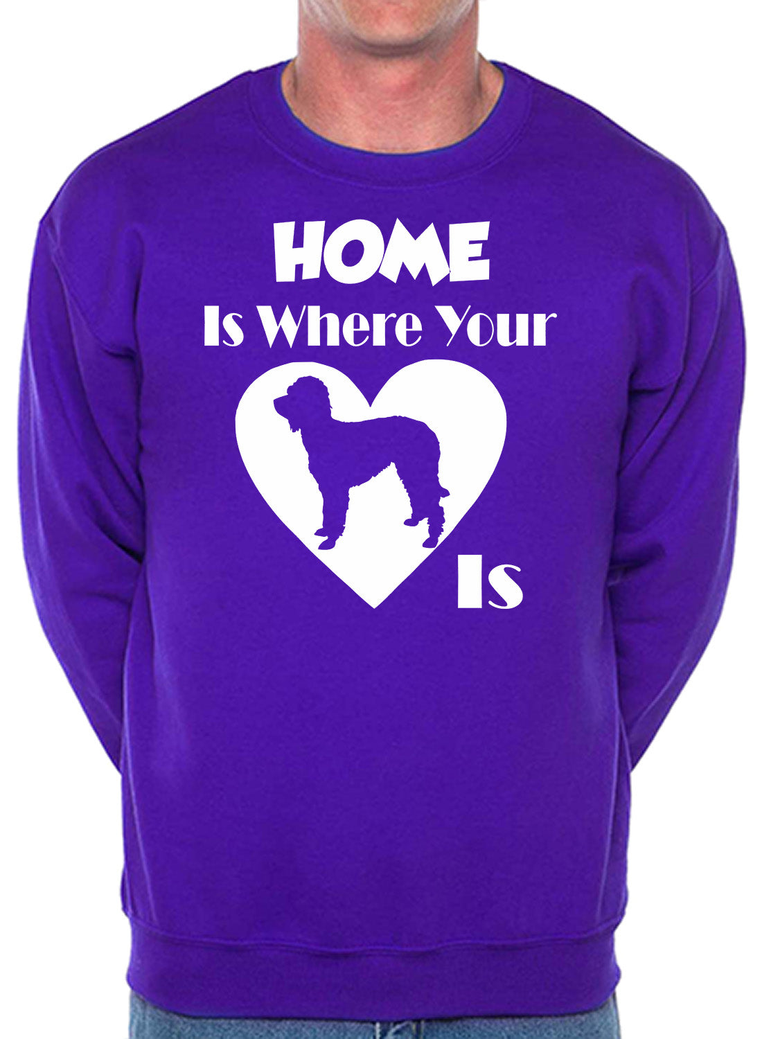 Home Is Where Labradoodle Is Dog Lover Unisex Sweatshirt