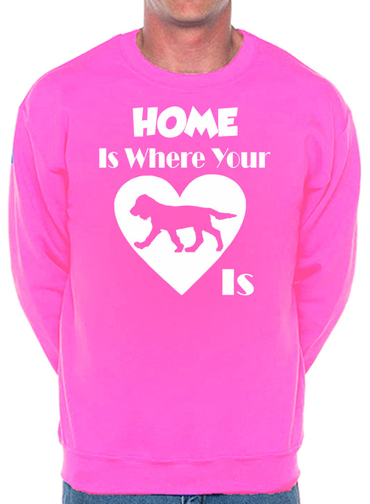 Home Is Where The Sprocker Is Dog Lover Unisex Sweatshirt