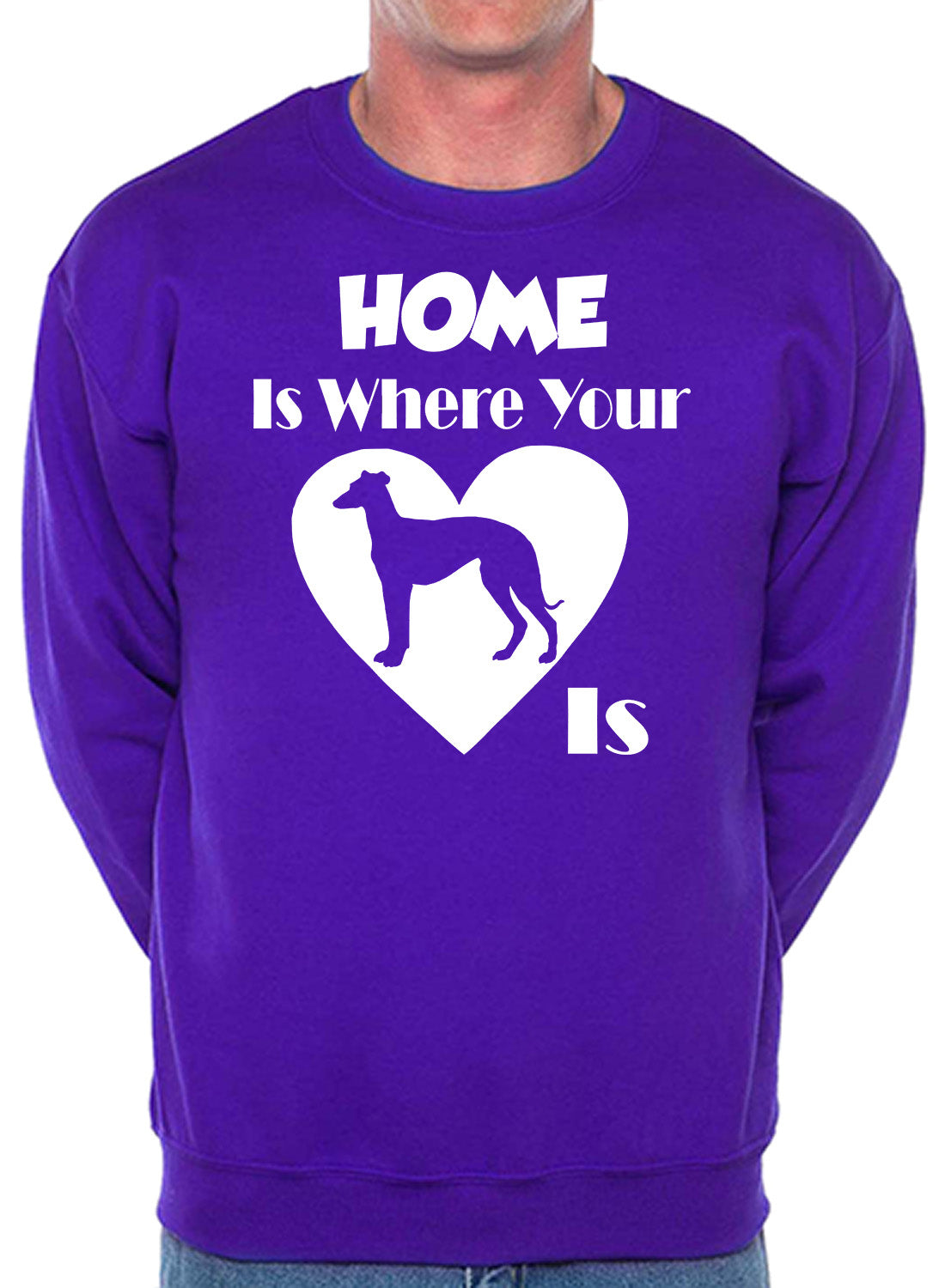 Home Is Where The Greyhound Is Dog Lover Unisex Sweatshirt