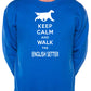 Keep Calm & Walk English Setter Dog Lover Unisex Sweatshirt