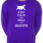 Keep Calm & Walk English Setter Dog Lover Unisex Sweatshirt