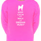 Keep Calm & Walk Siberian Husky Dog Lover Unisex Sweatshirt