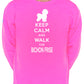 Keep Calm & Walk Bichon Frise Dog Lover Sweatshirt