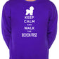 Keep Calm & Walk Bichon Frise Dog Lover Sweatshirt