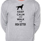 Keep Calm & Walk Irish Setter Dog Lover Sweatshirt