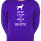 Keep Calm & Walk Irish Setter Dog Lover Sweatshirt