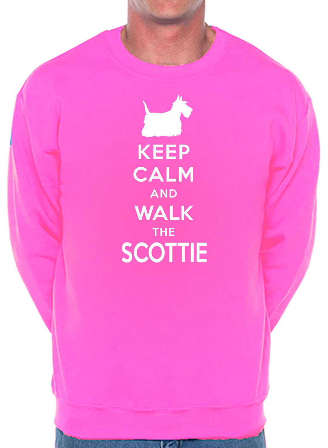 Keep Calm & Walk Scottish Terrier Dog Scottie Lover Sweatshirt