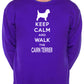 Keep Calm & Walk Cairn Terrier Dog Lover Sweatshirt