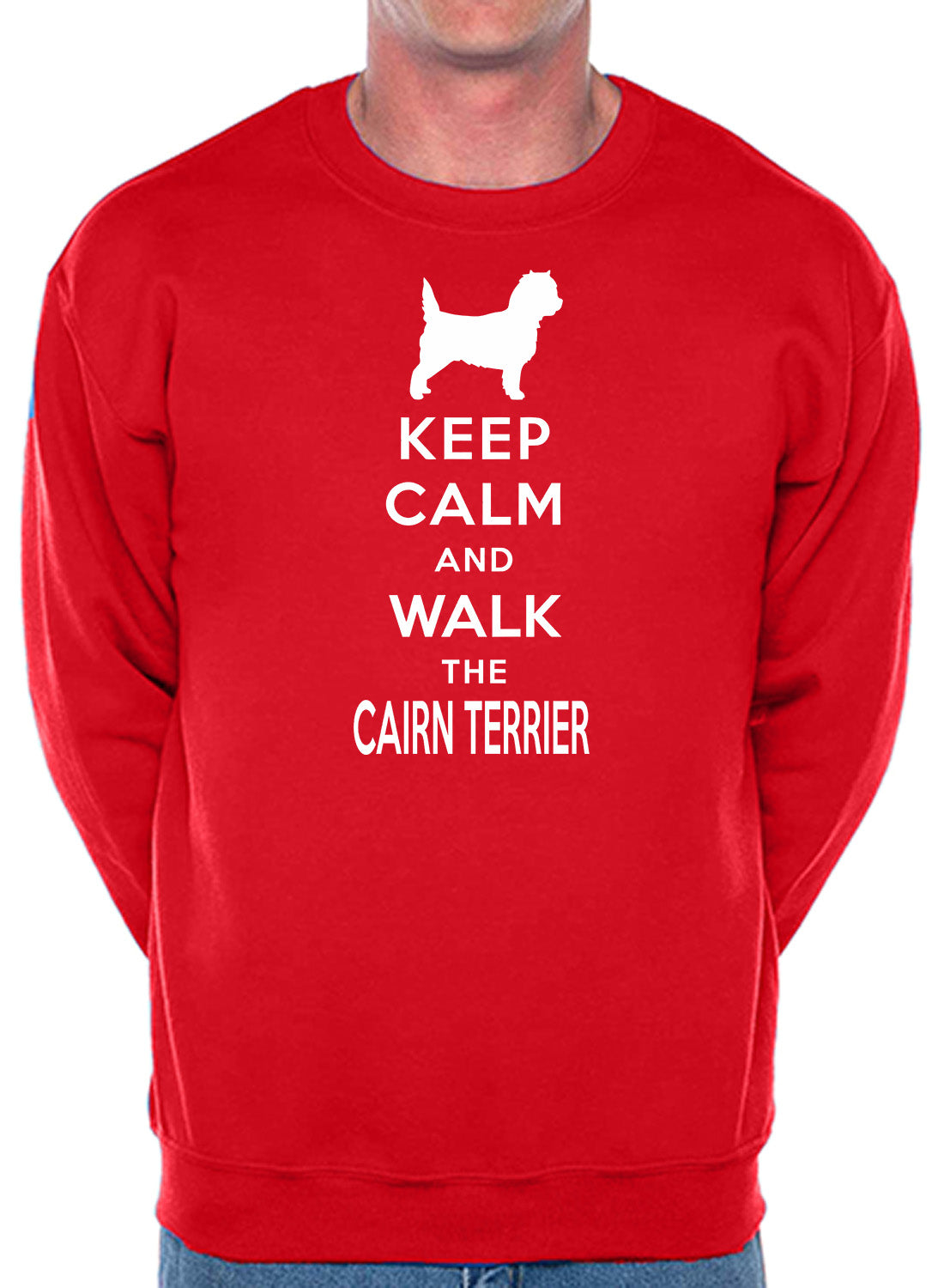 Keep Calm & Walk Cairn Terrier Dog Lover Sweatshirt