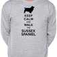 Keep Calm & Walk Sussex Spaniel Dog Lover Sweatshirt