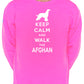 Keep Calm & Walk Afghan Hound Dog Lover Sweatshirt