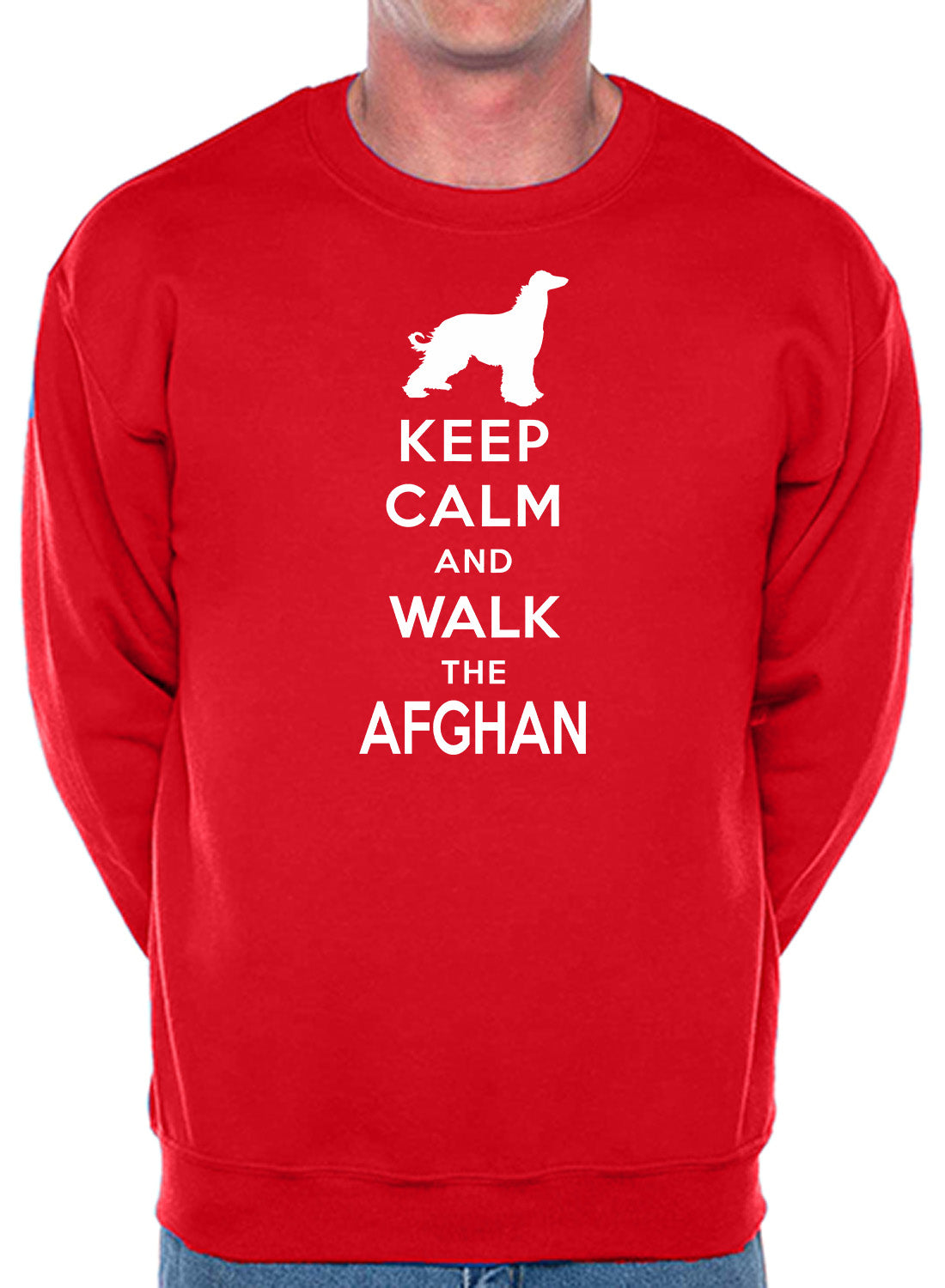 Keep Calm & Walk Afghan Hound Dog Lover Sweatshirt
