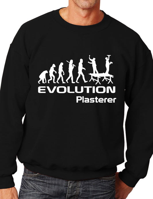 Evolution Of A Plasterer Job Work Unisex Sweatshirt Sizes S-XXL