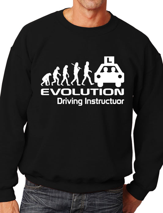 Evolution Of A Driving Instructor Job Work Unisex Sweatshirt Sizes S-XXL