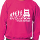 Evolution Of A Trucker Driver Job Work Unisex Sweatshirt Sizes S-XXL