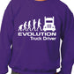 Evolution Of A Trucker Driver Job Work Unisex Sweatshirt Sizes S-XXL