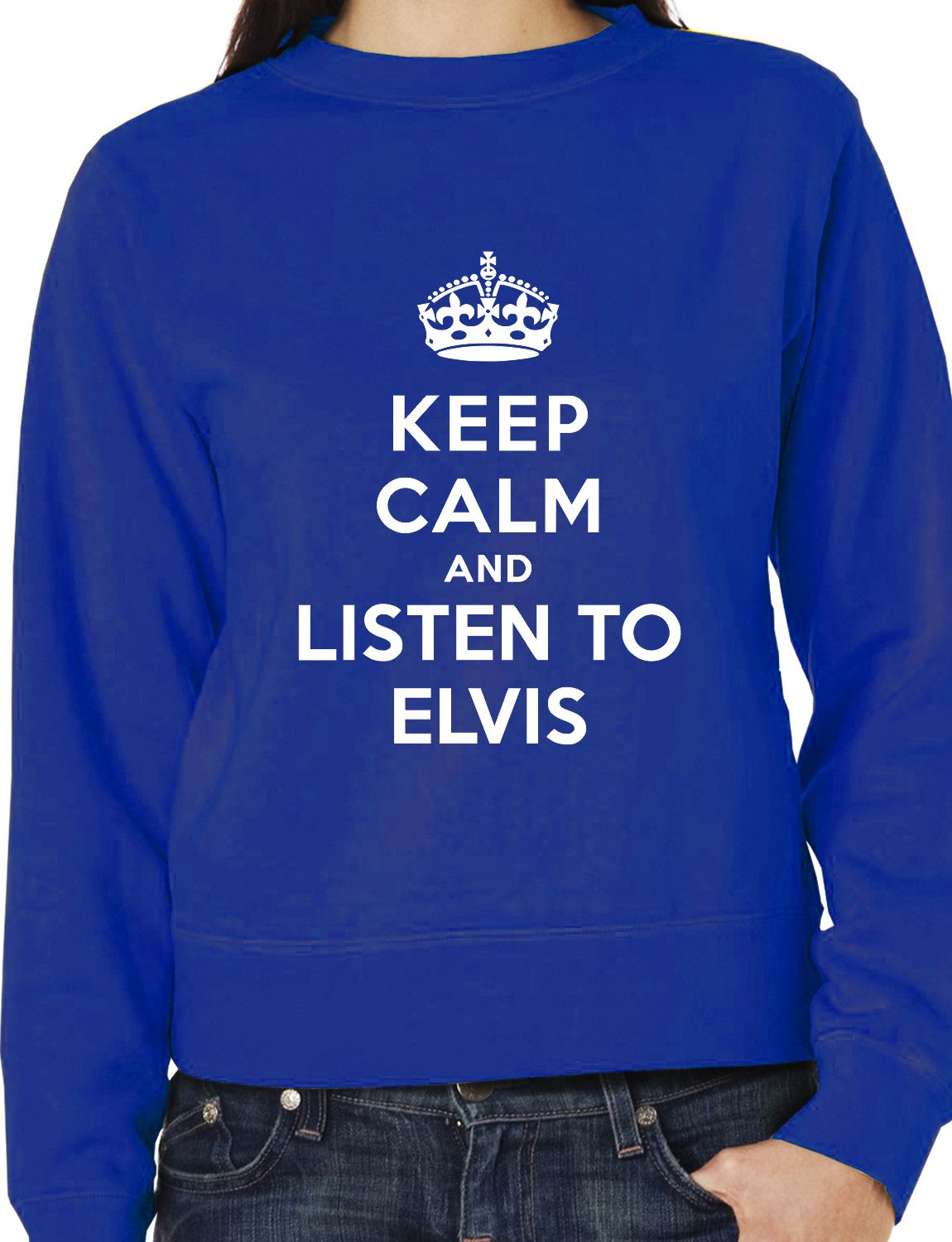 Keep Calm Listen To Elvis Music Gift Sweatshirt