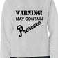 Warning Contains Prosecco Funny Drinks Sweatshirt