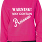 Warning Contains Prosecco Funny Drinks Sweatshirt