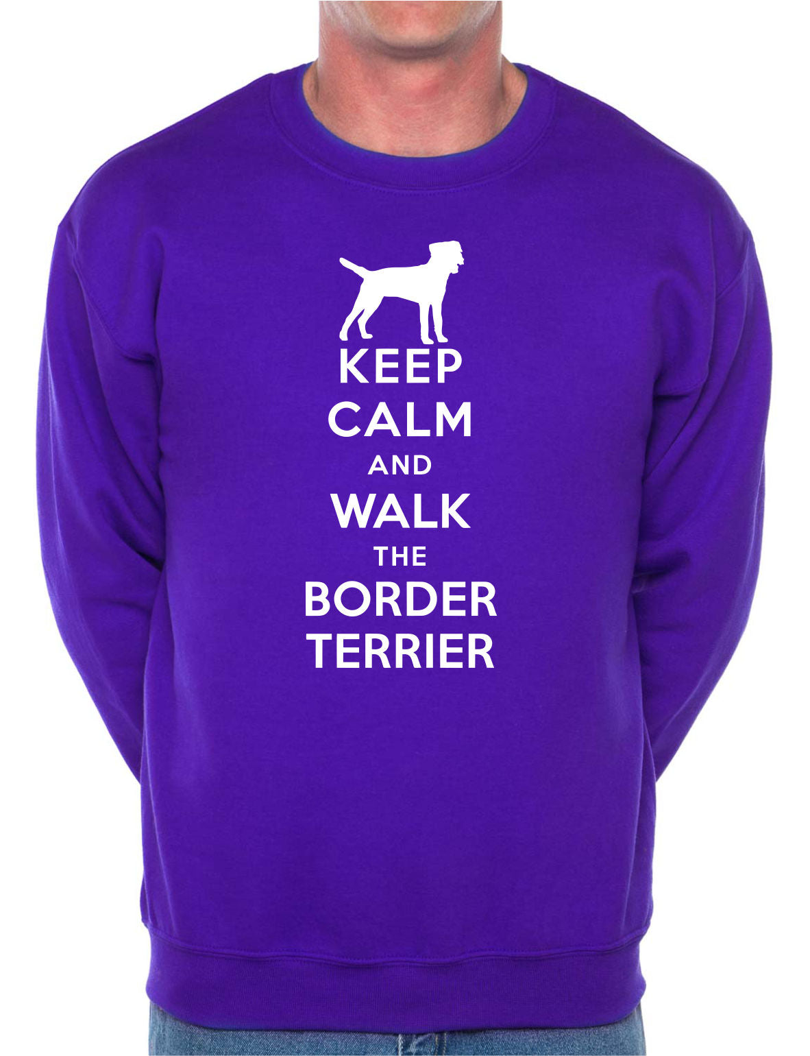 Keep Calm Walk Border Terrier Sweatshirt