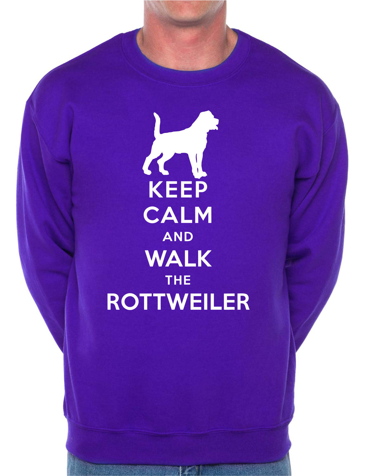 Keep Calm Walk The Rottweiler Sweatshirt