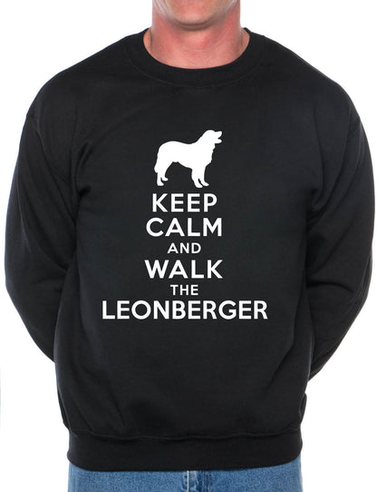 Keep Calm Walk The Leonberger Dog Lovers Sweatshirt